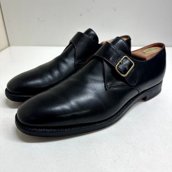 EXCELLENT Crockett & Jones x Polo Ralph Lauren Single Monk Strap England 10